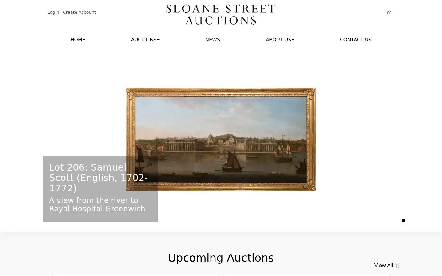 Screenshot of sloanestreetauctions.com