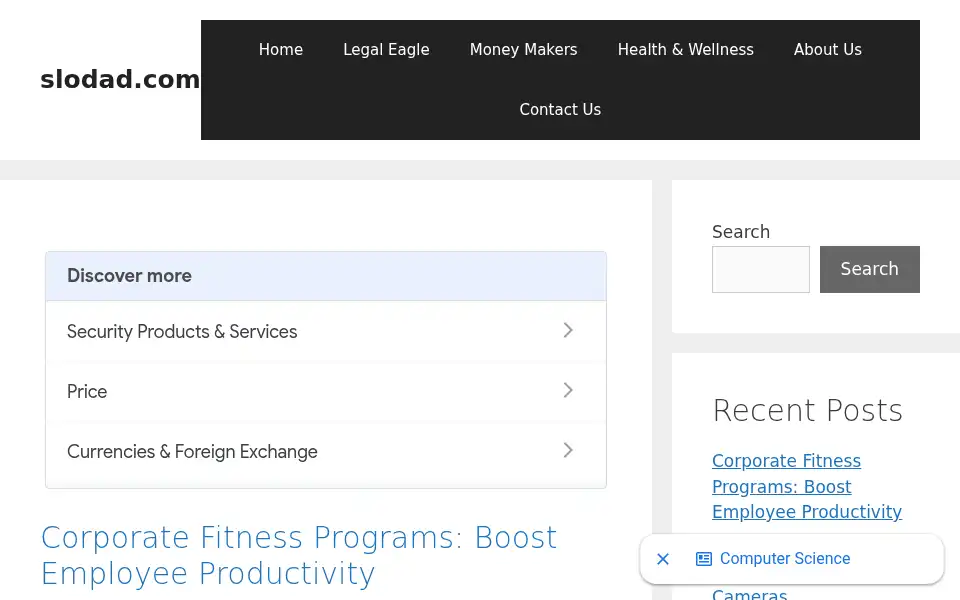 Screenshot of slodad.com