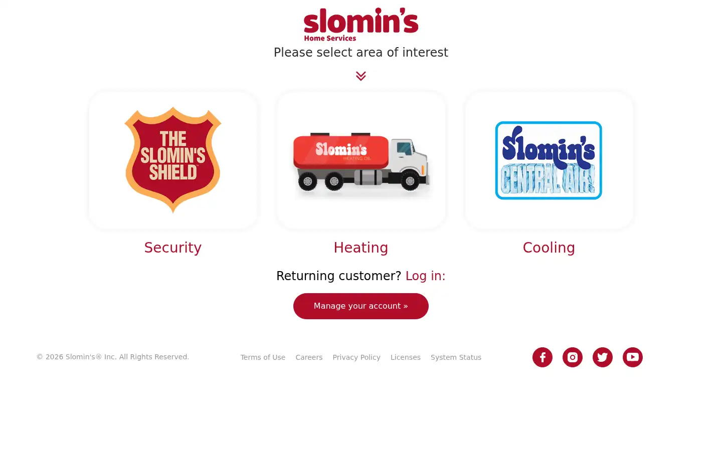 Screenshot of slomins.com