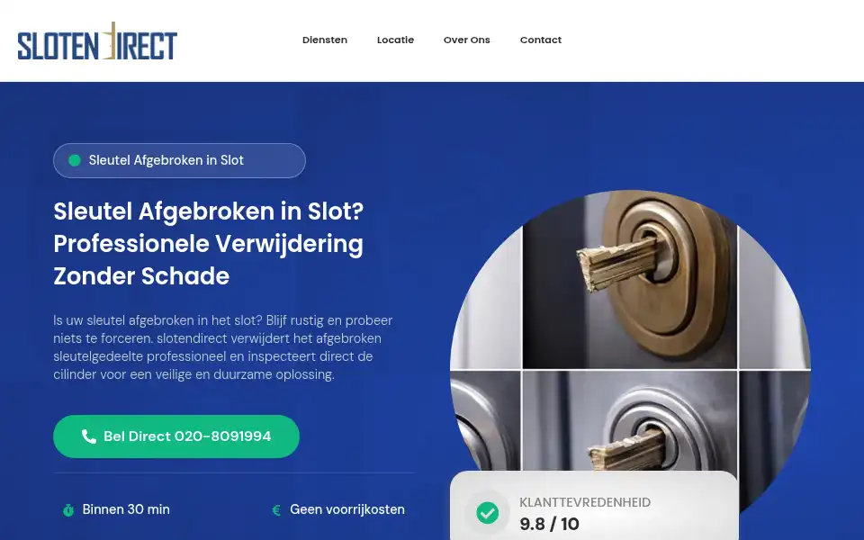 Screenshot of slotendirect.nl