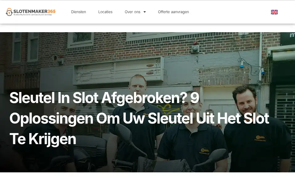 Screenshot of slotenmaker365-amsterdam.nl