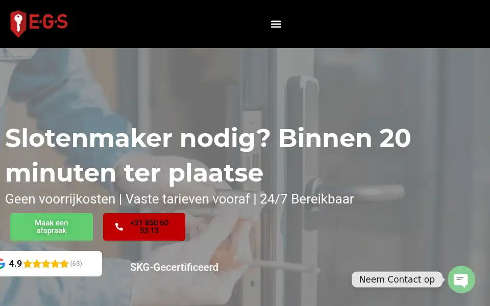Screenshot of slotenmakers-egs.nl