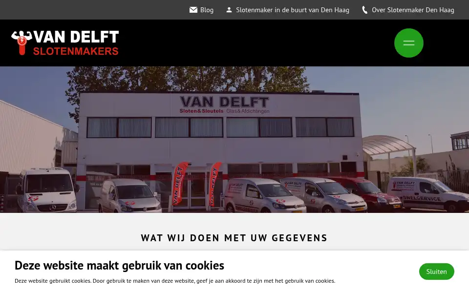 Screenshot of slotenmakersdenhaag.nl