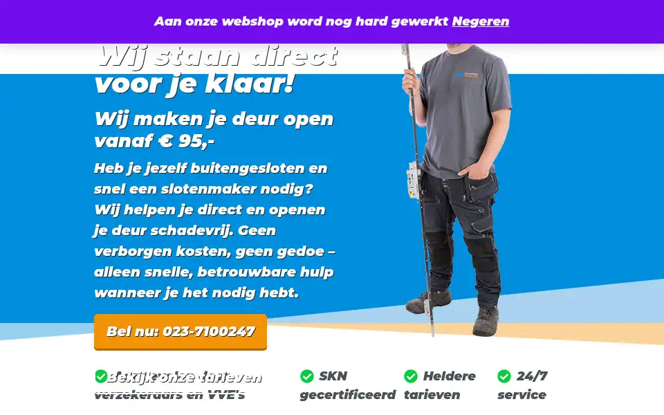 Screenshot of slotenservice-haarlem.nl