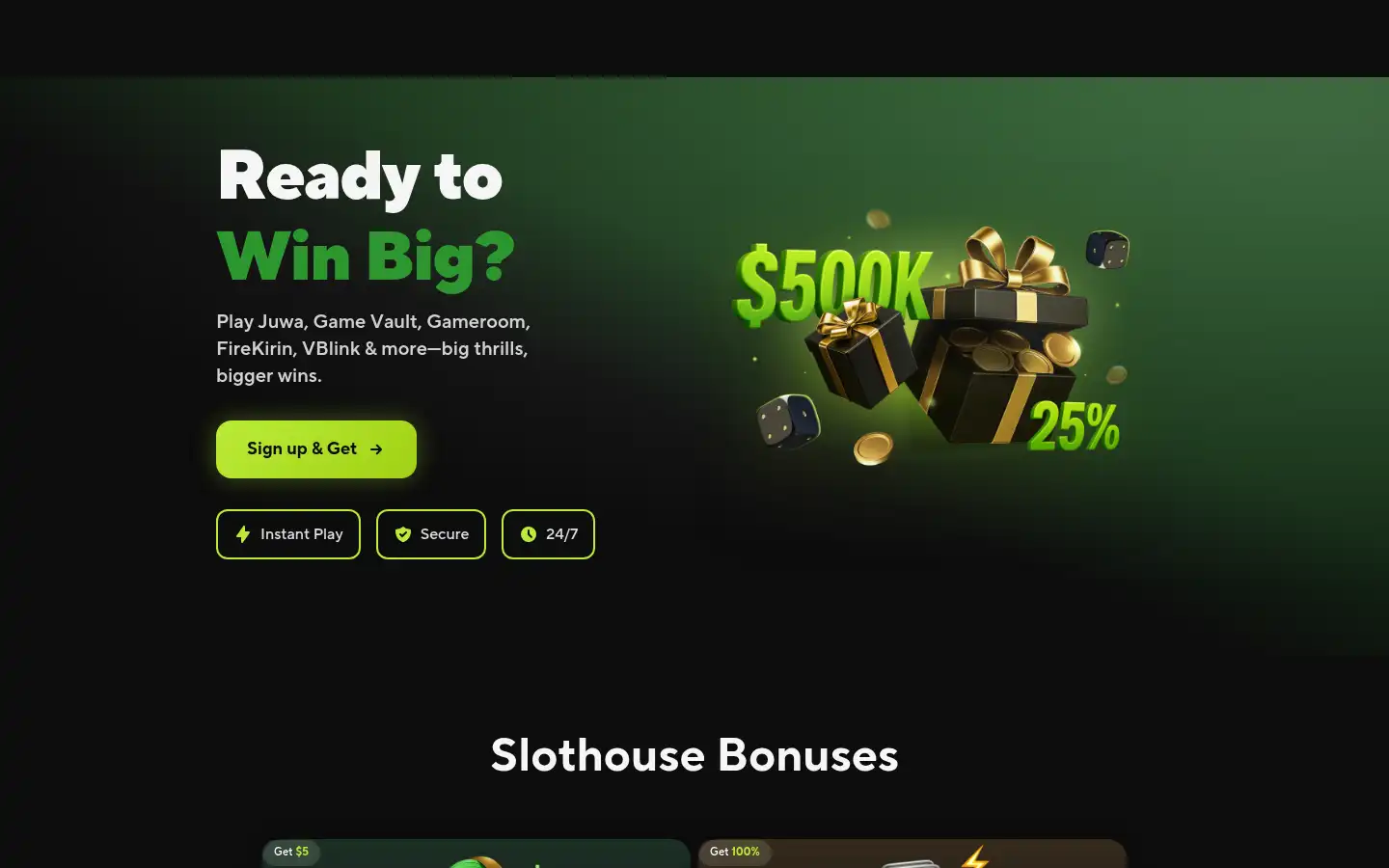 Screenshot of slothouse.io