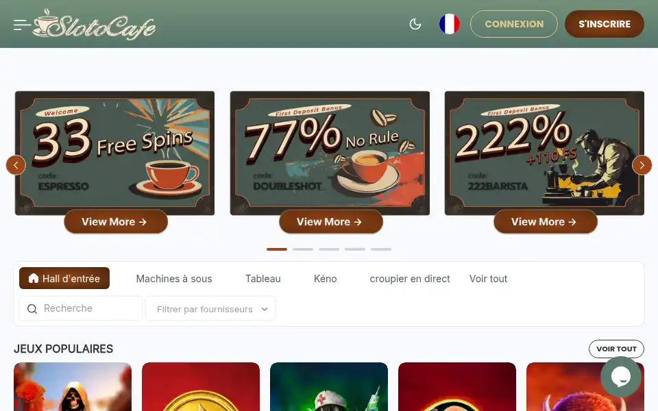 Screenshot of slotocafe.com