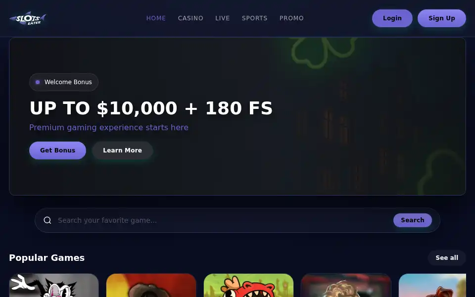 Screenshot of slotseater.store