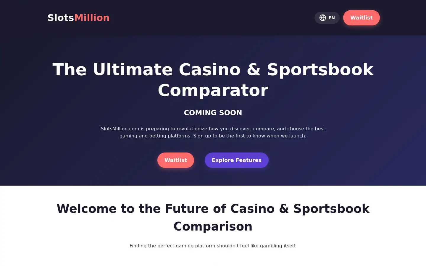 Screenshot of slotsmillion.com