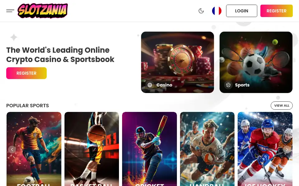 Screenshot of slotzania.com