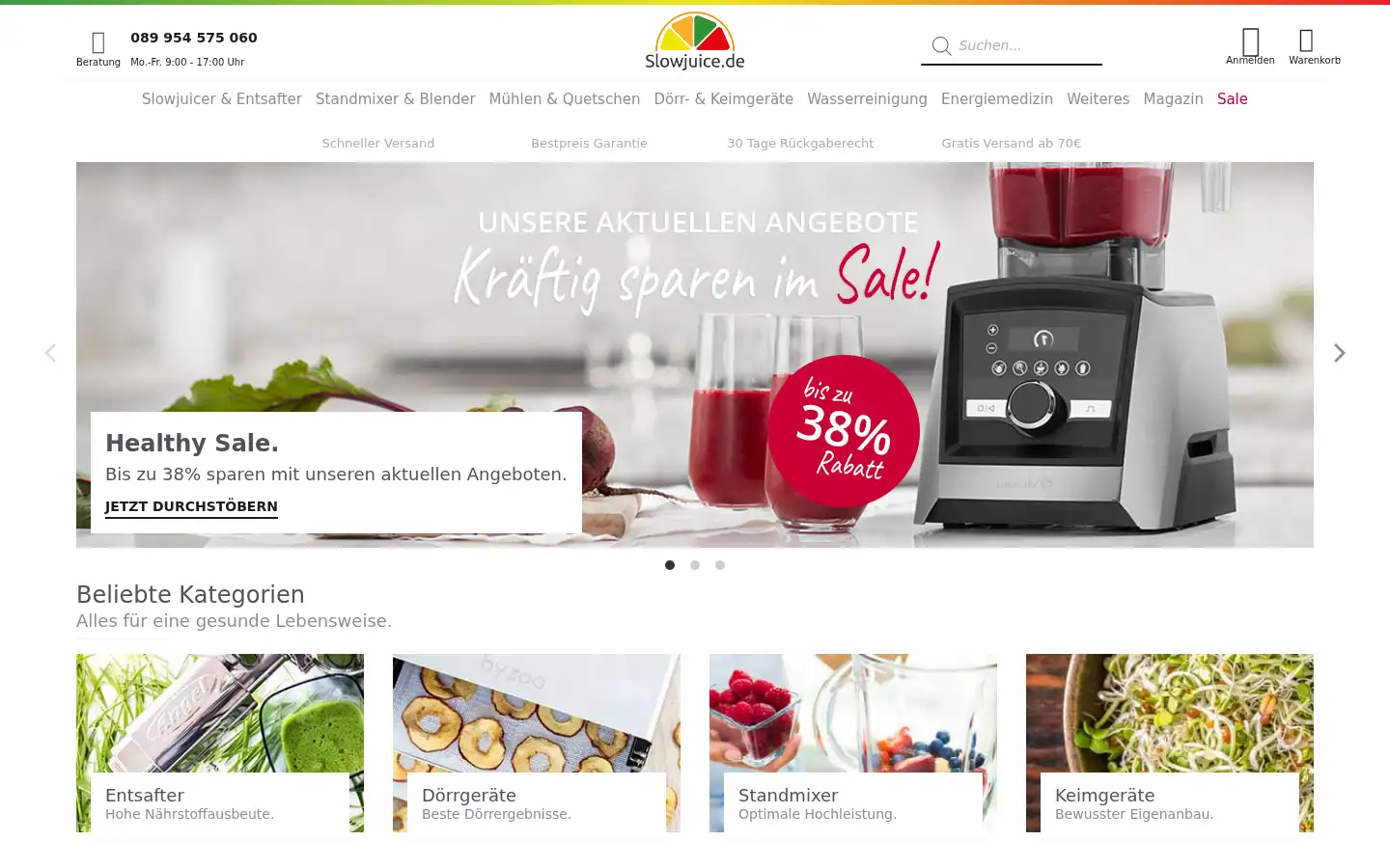 Screenshot of slowjuice.de
