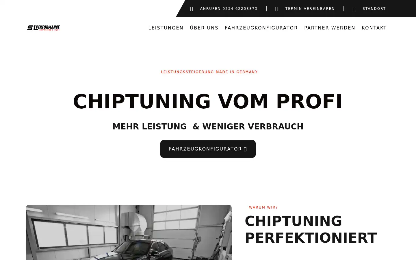 Screenshot of slp-chiptuning.de