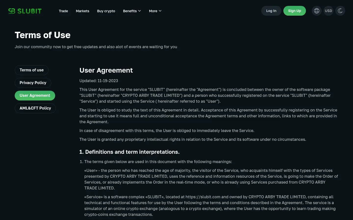 Screenshot of slubit.com