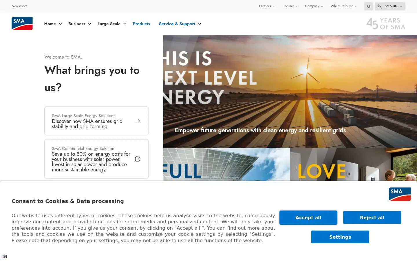 Screenshot of sma-uk.com