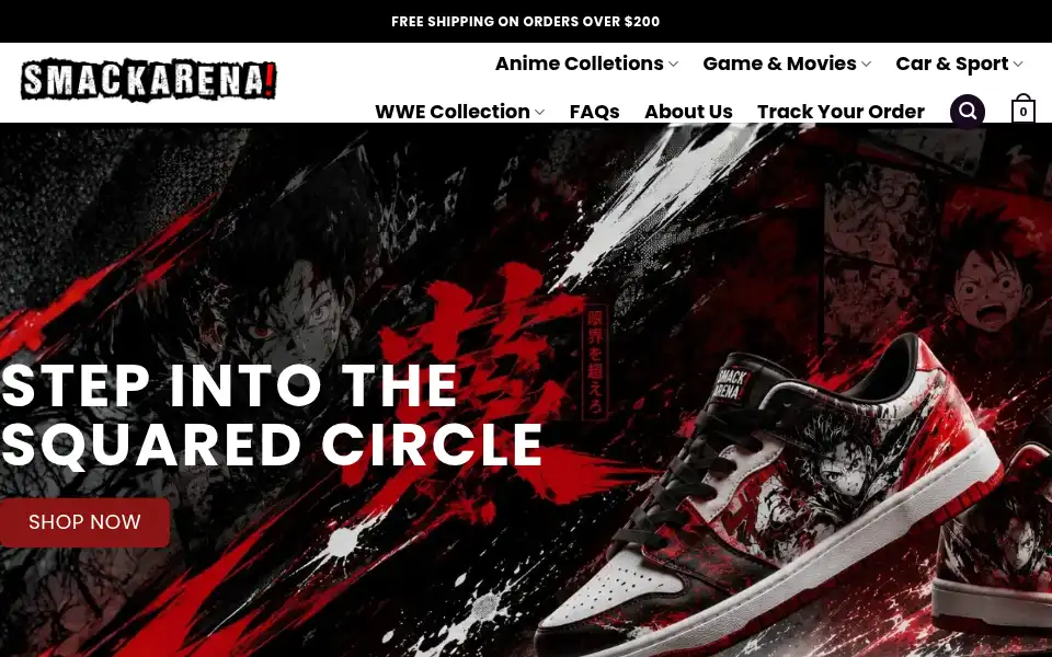 Screenshot of smackarena.com