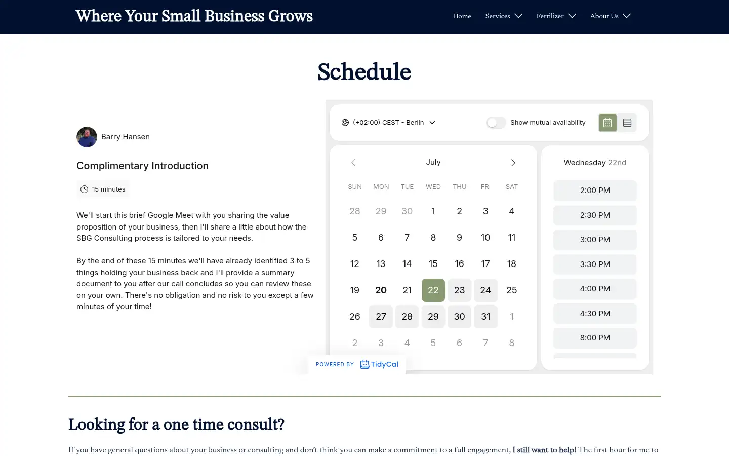 Screenshot of smallbusinessgrows.com