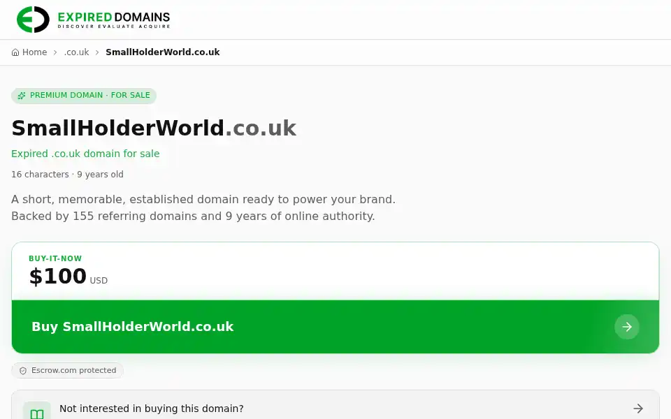 Screenshot of smallholderworld.co.uk
