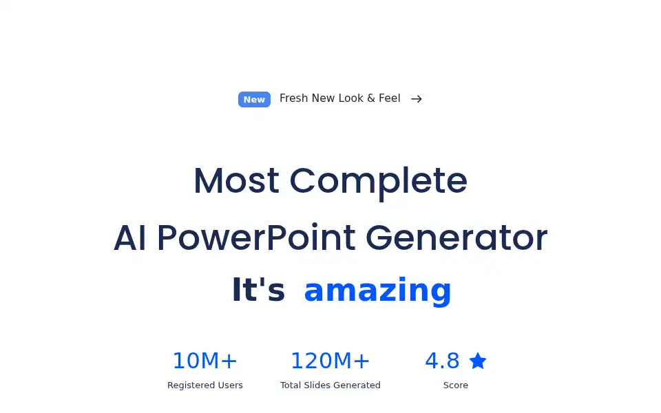 Screenshot of smallppt.com