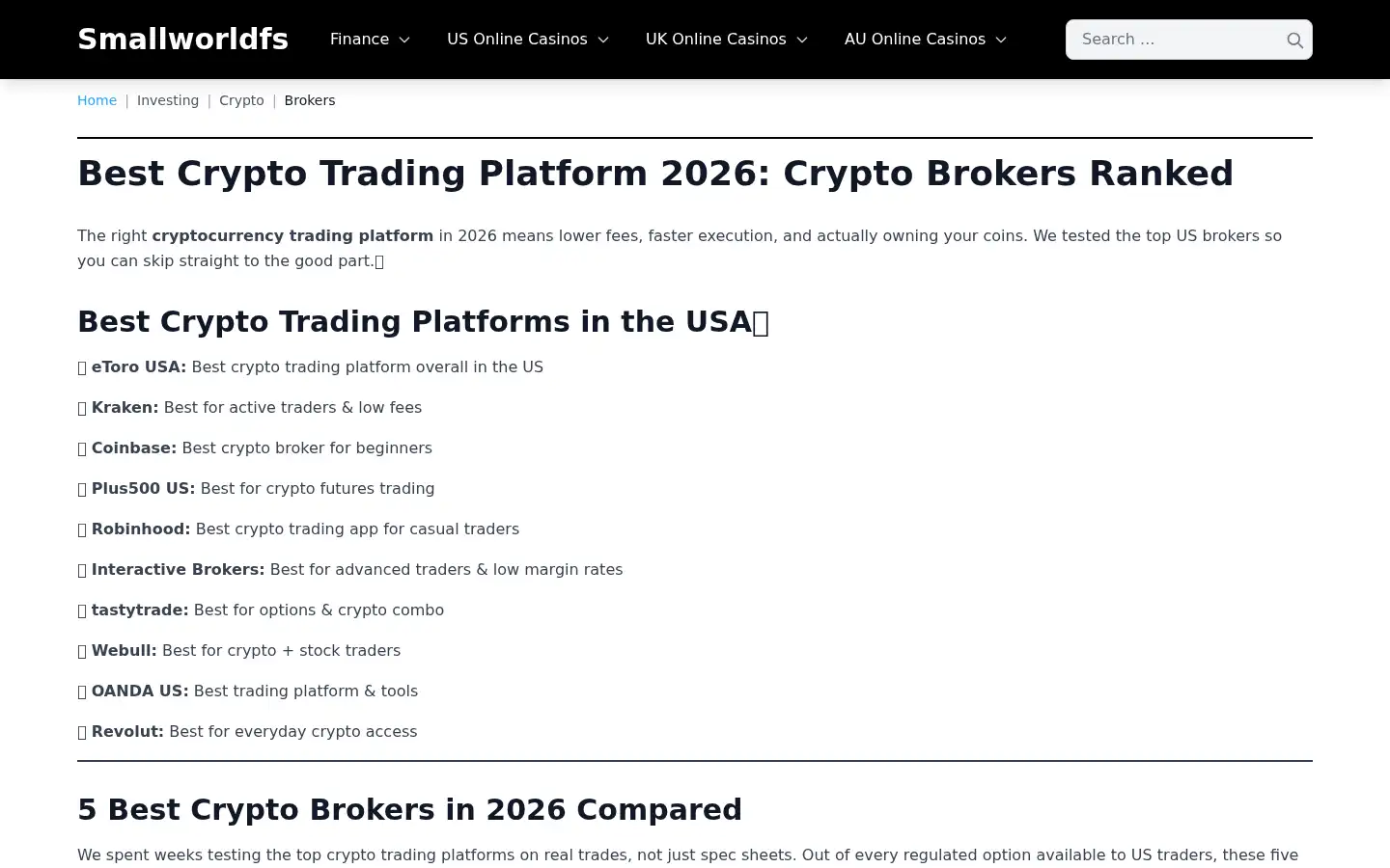 Screenshot of smallworldfs.com