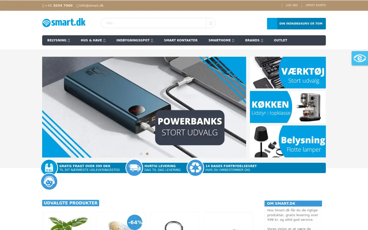 Screenshot of smart.dk