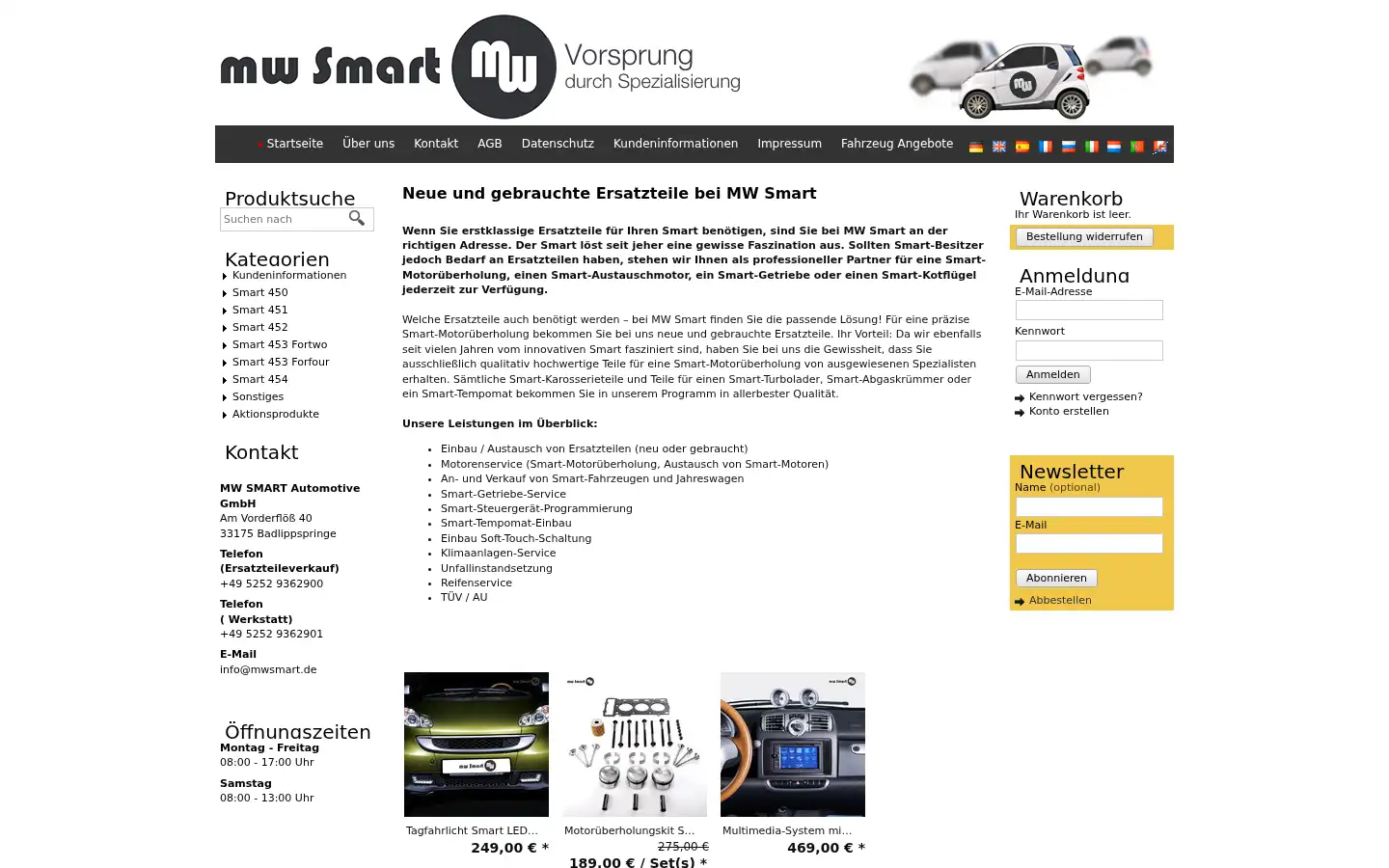 Screenshot of smart-ersatzteile.com