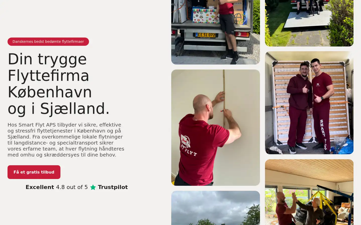Screenshot of smart-flyt.dk