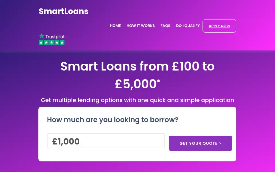 Screenshot of smart-loans.co.uk