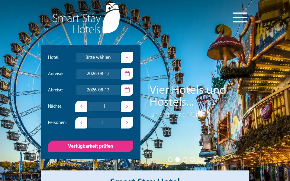Screenshot of smart-stay.de