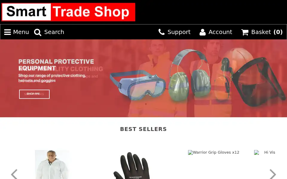 Screenshot of smart-trade-shop.co.uk
