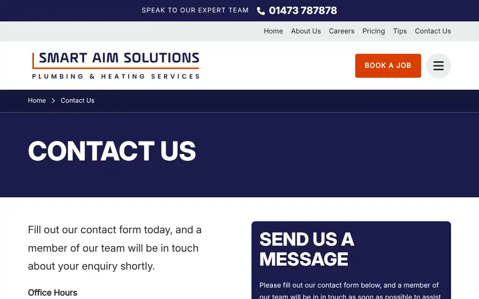 Screenshot of smartaimsolutions.co.uk