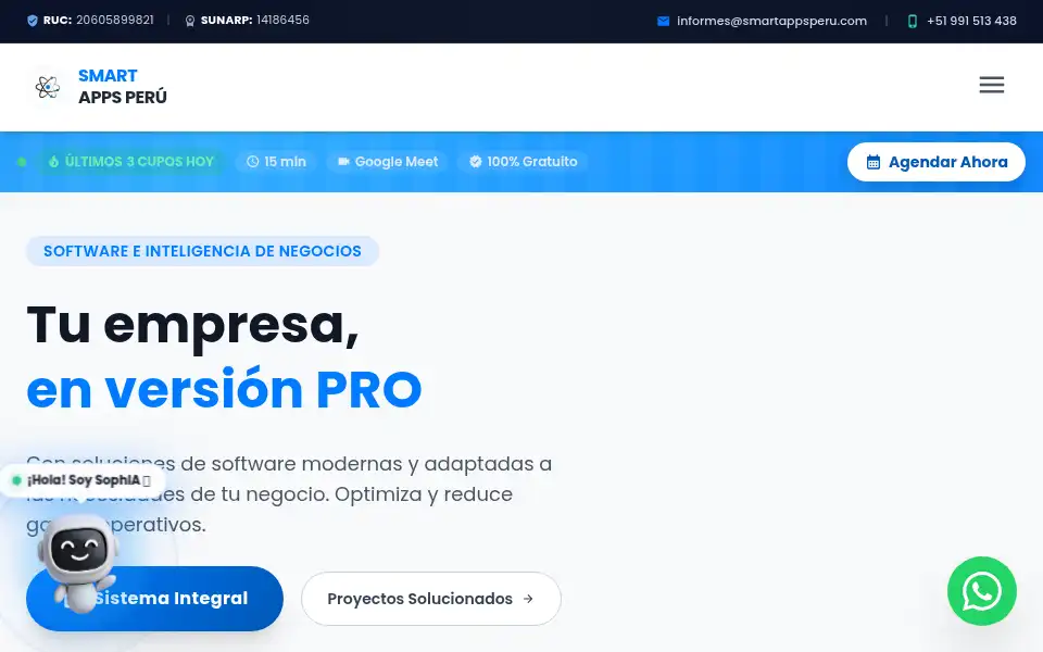 Screenshot of smartappsperu.com