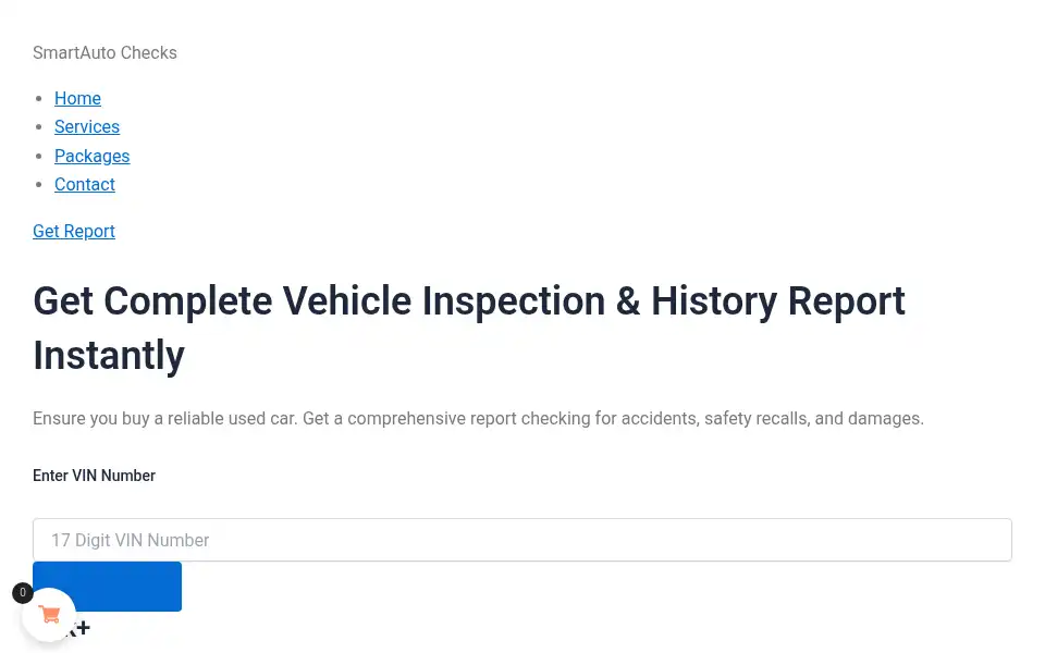Screenshot of smartautochecks.com