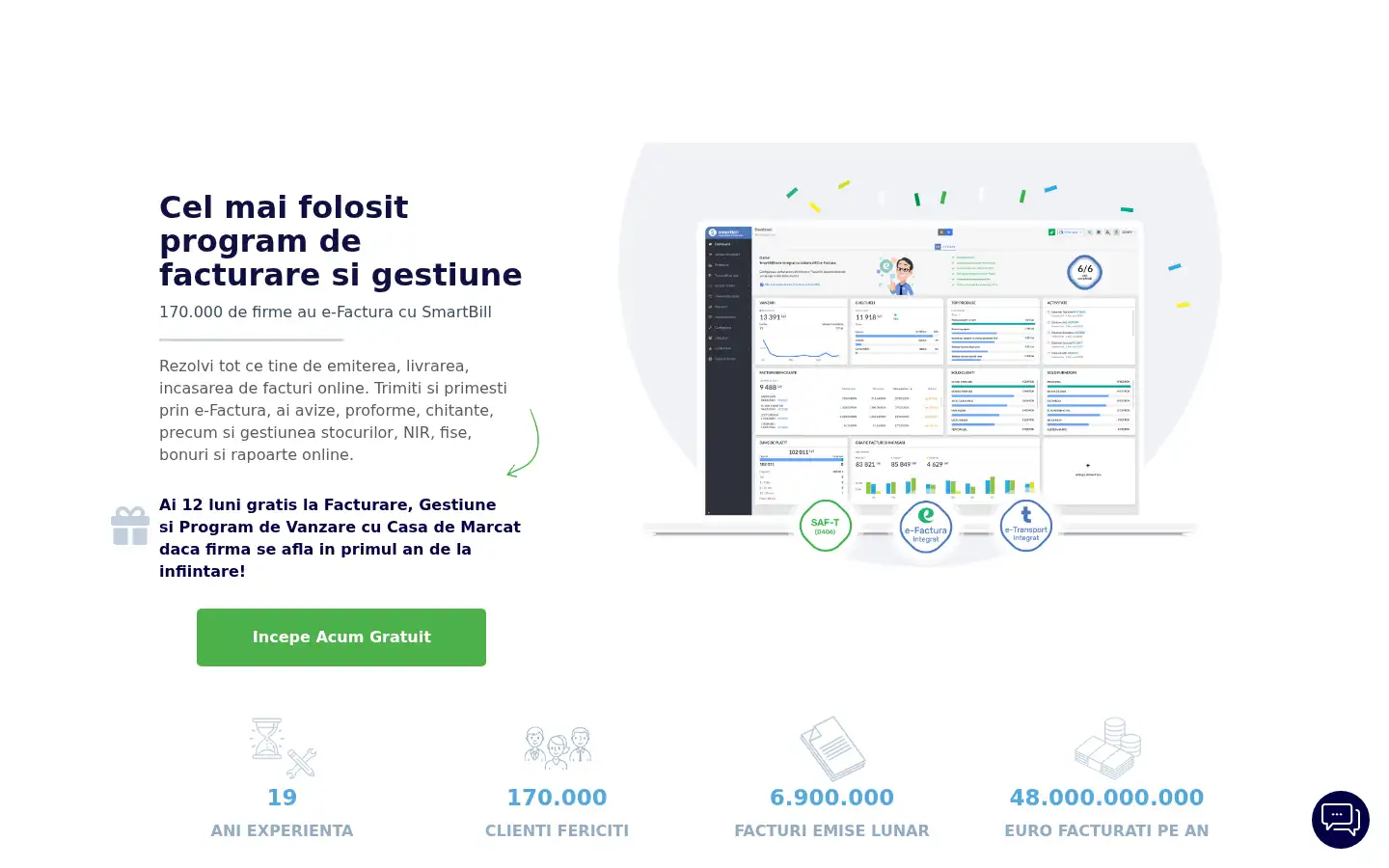 Screenshot of smartbill.ro