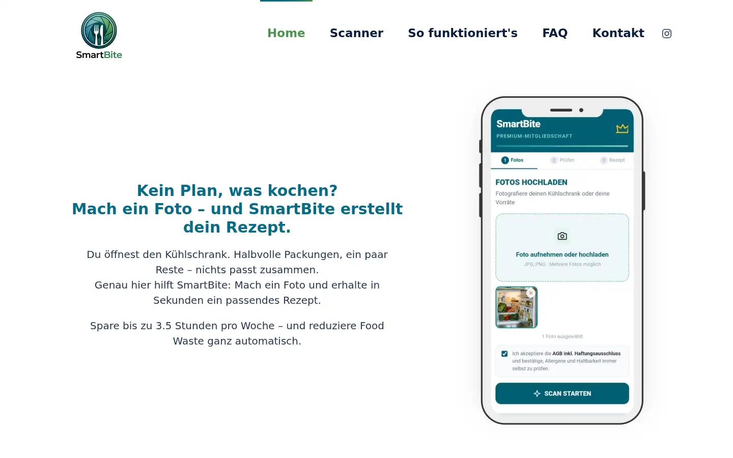 Screenshot of smartbite.ch