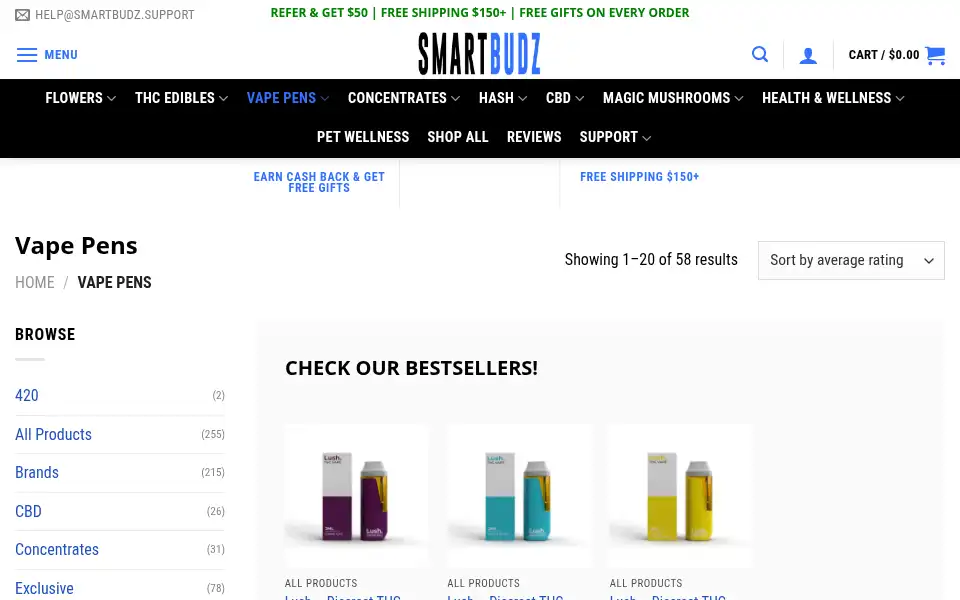 Screenshot of smartbudz.io