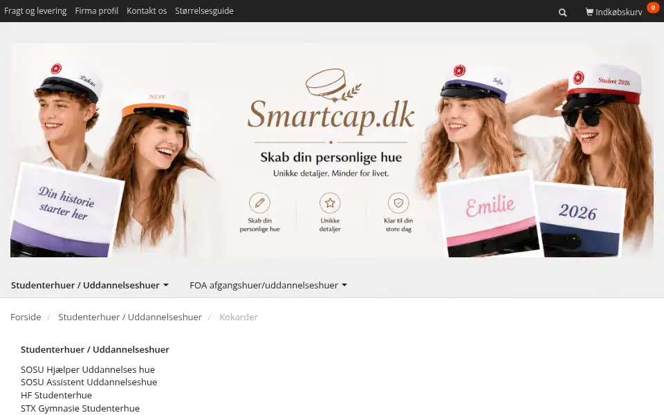 Screenshot of smartcap.dk