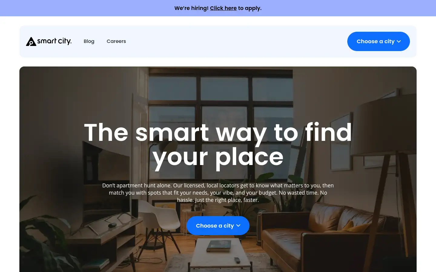 Screenshot of smartcityapartments.com