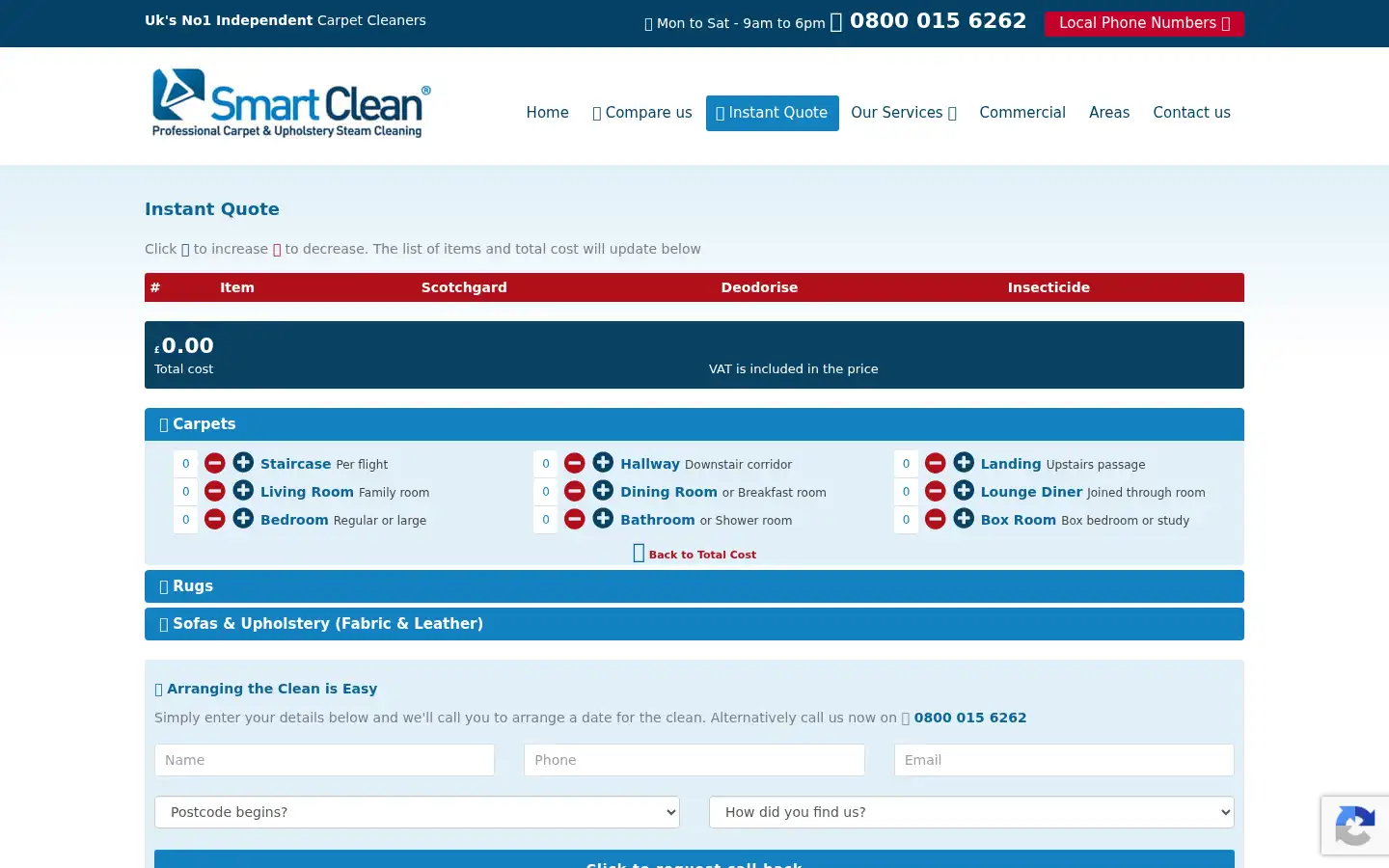 Screenshot of smartclean.net