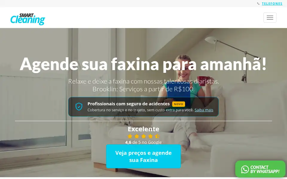Screenshot of smartcleaning.com.br
