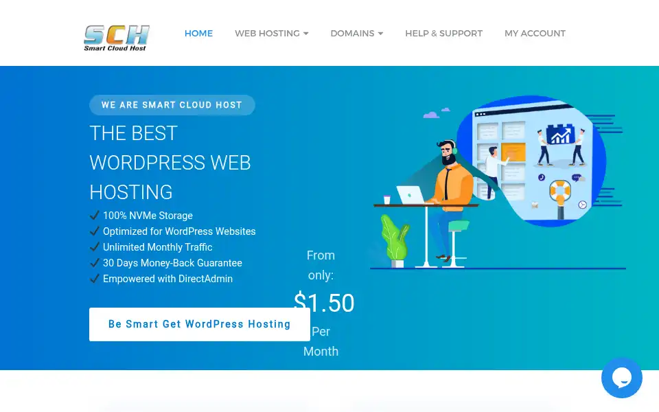 Screenshot of smartcloudhost.com