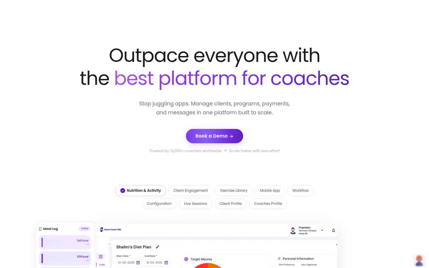 Screenshot of smartcoach360.ai