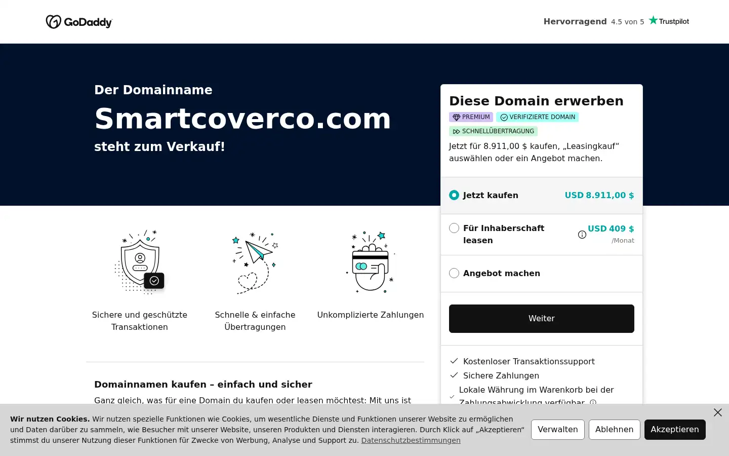 Screenshot of smartcoverco.com