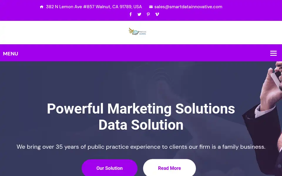 Screenshot of smartdatainnovative.com