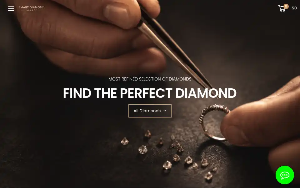 Screenshot of smartdiamondsource.com