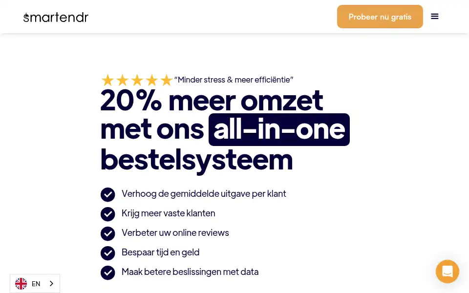 Screenshot of smartendr.be