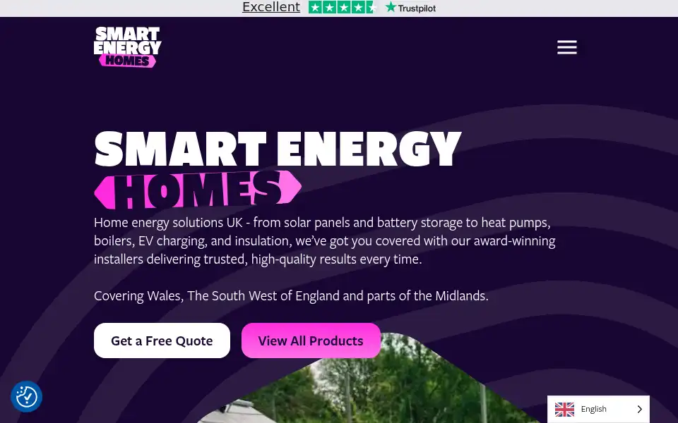 Screenshot of smartenergyhomes.co.uk