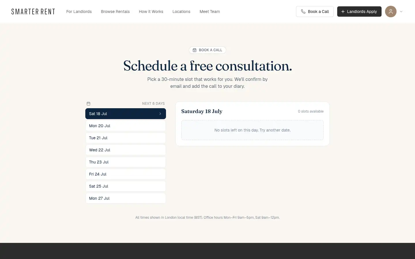 Screenshot of smarterrent.co