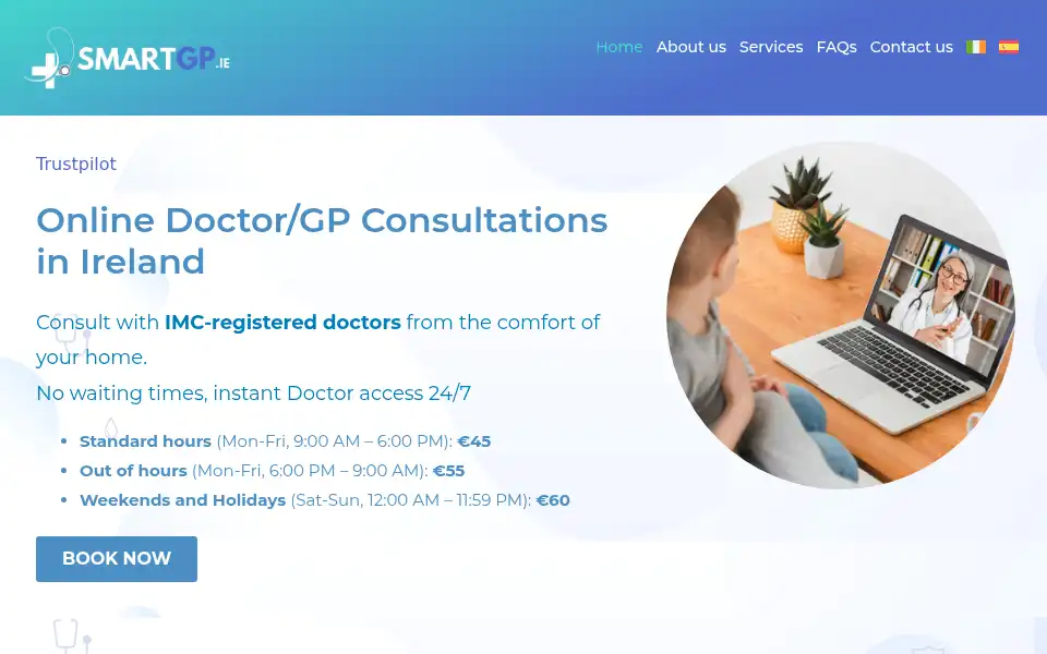 Screenshot of smartgp.ie