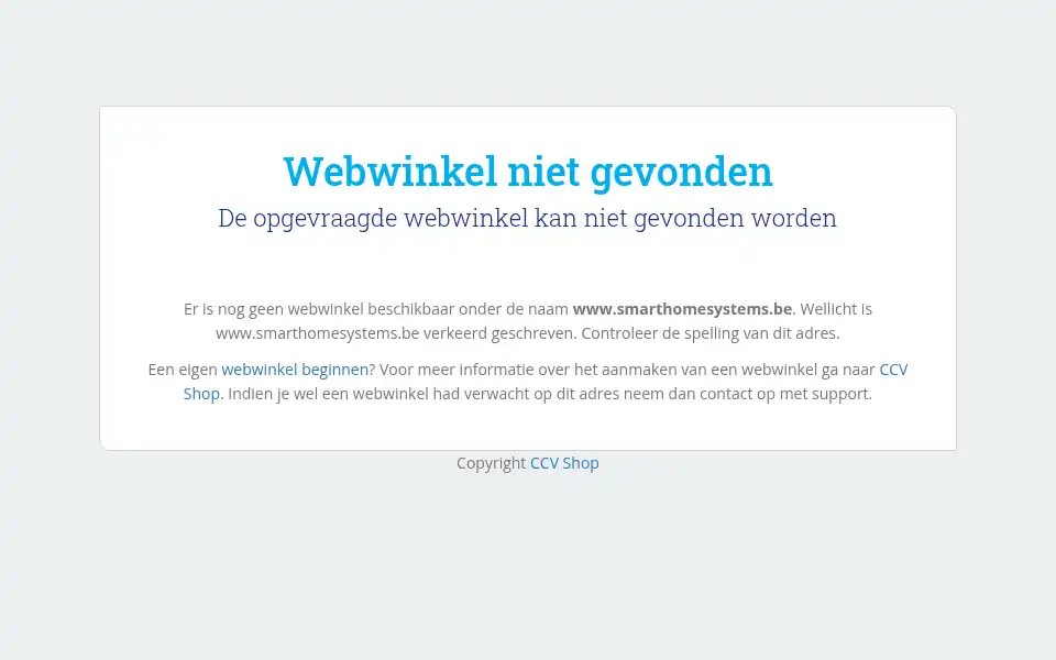Screenshot of smarthomesystems.be