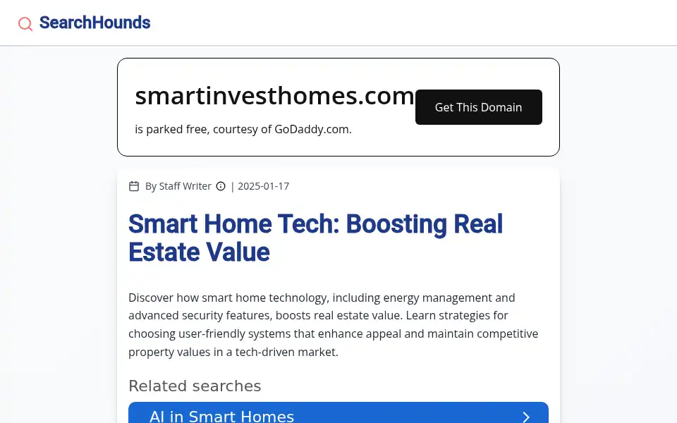 Screenshot of smartinvesthomes.com
