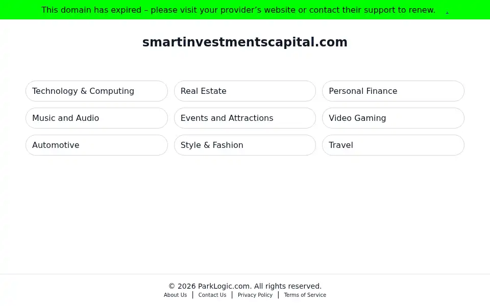 Screenshot of smartinvestmentscapital.com